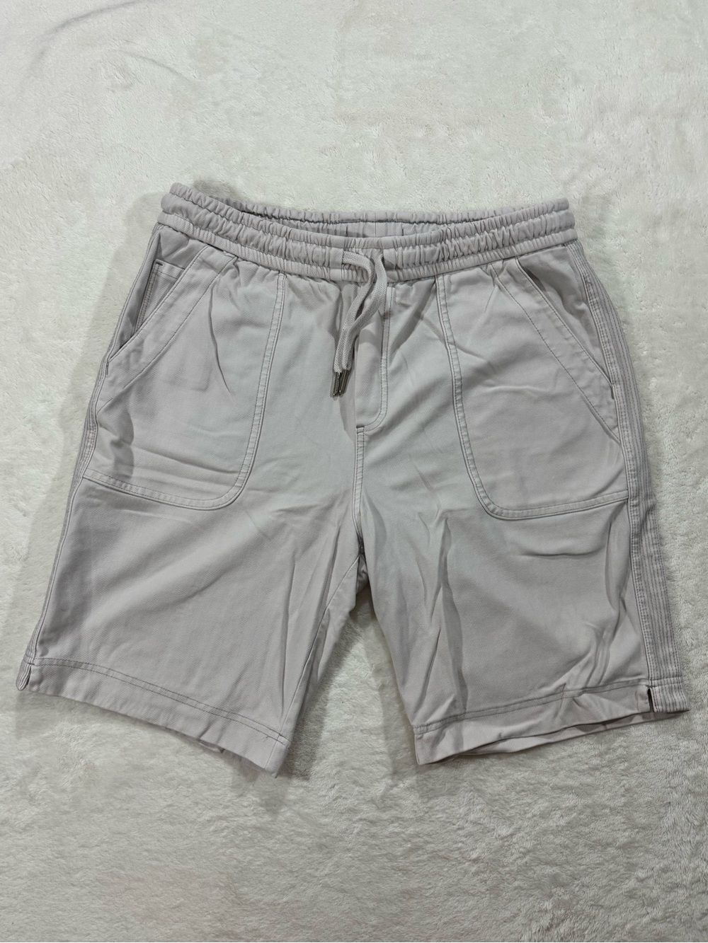 Athleta Farallon Bermuda Shorts Size 10 Gray Cotton Stretch